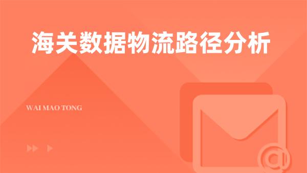 海关数据物流路径分析