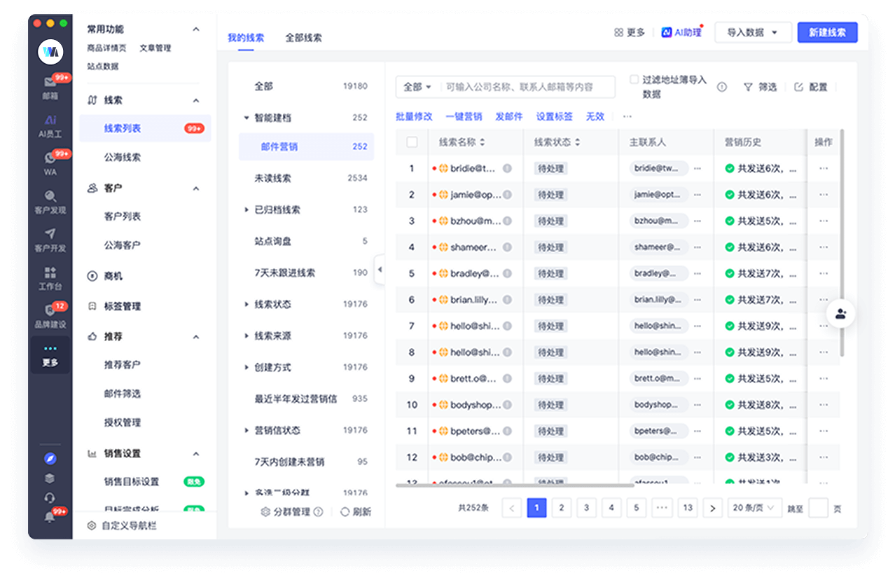 客户线索自动分级